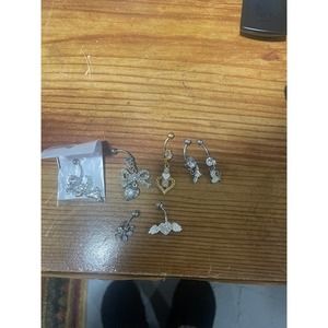 7 Pieces of Belly Button Jewelry